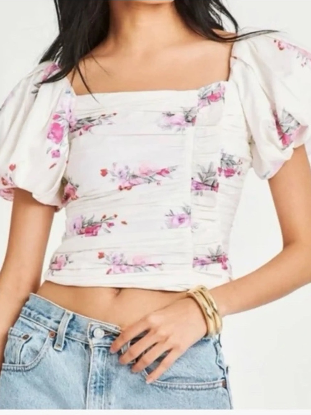 NWT Loveshackfancy Dalima top Spanish lavender size‎ 12